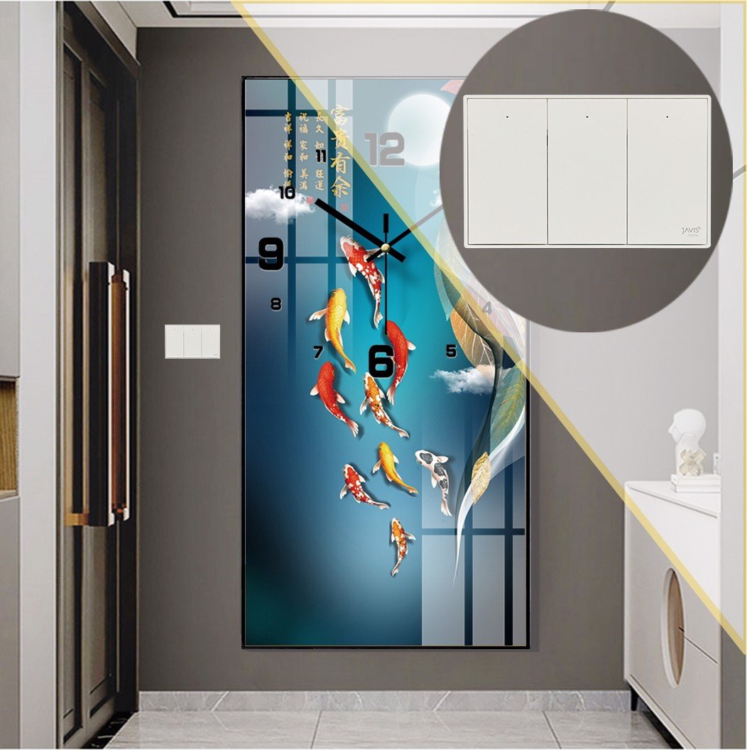 Công tắc Zigbee JAVIS 1 nút bấm cơ vuông màu xám